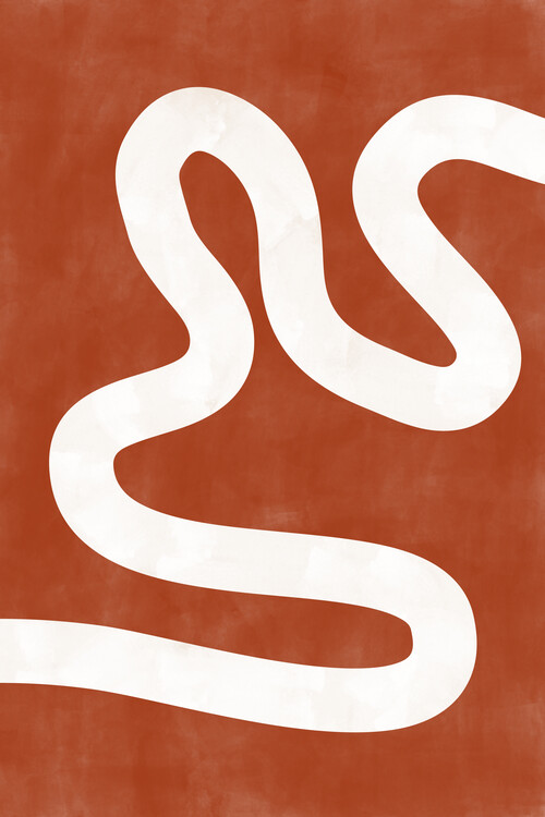 Poster Terracotta One Line Poster
