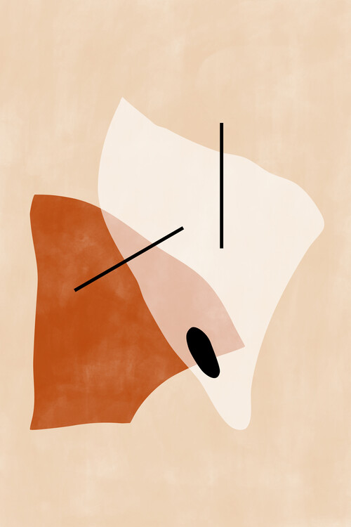 Poster Abstract Earthy Shapes