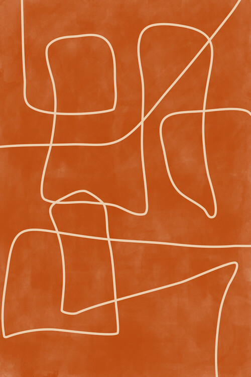 Poster Terracotta Lines Poster