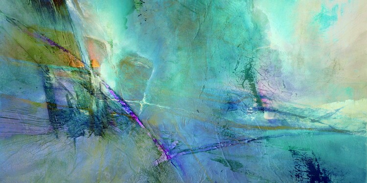 Plakat Flying away - turquoise meets rose_