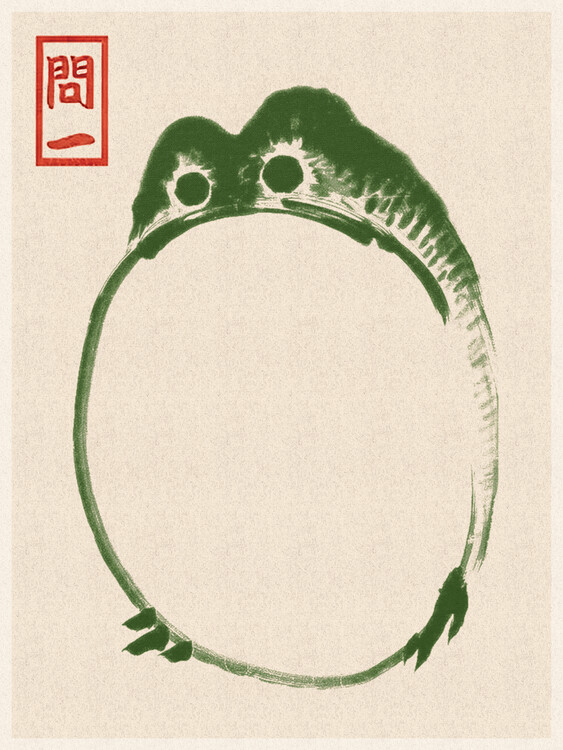 Wall Mural Japanese Grumpy Toad