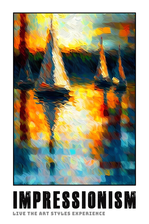 Poster IMPRESSIONISM Style:  EDU JOY Art : MOD: Impressionism#1