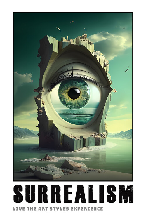 Poster SURREALISM Style:  EDU JOY Art Poster: MOD: Surrealism#1