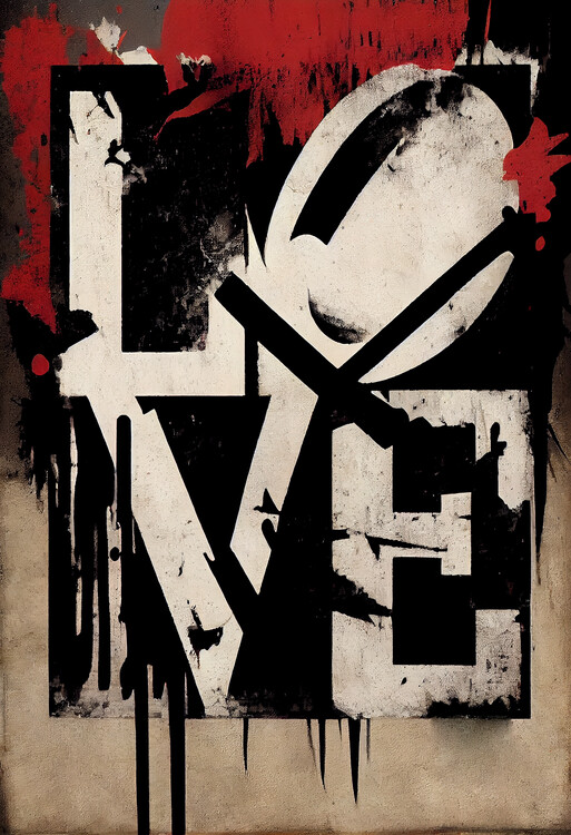 Poster Love Grafitti nr. 1