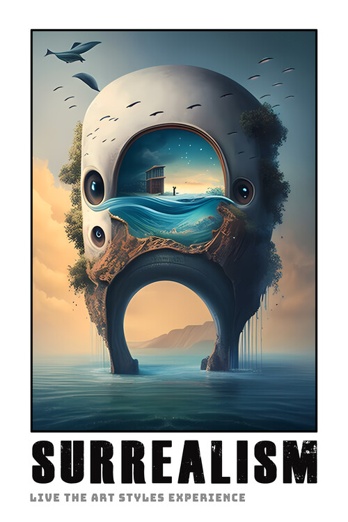 Poster SURREALISMUS: Lebe den surrealistischen Kunststil! EDU & Joy