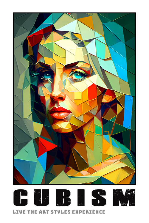 Poster CUBISMO: ¡Vive el Estilo del Arte Cubista! EDU & Joy: mod#1