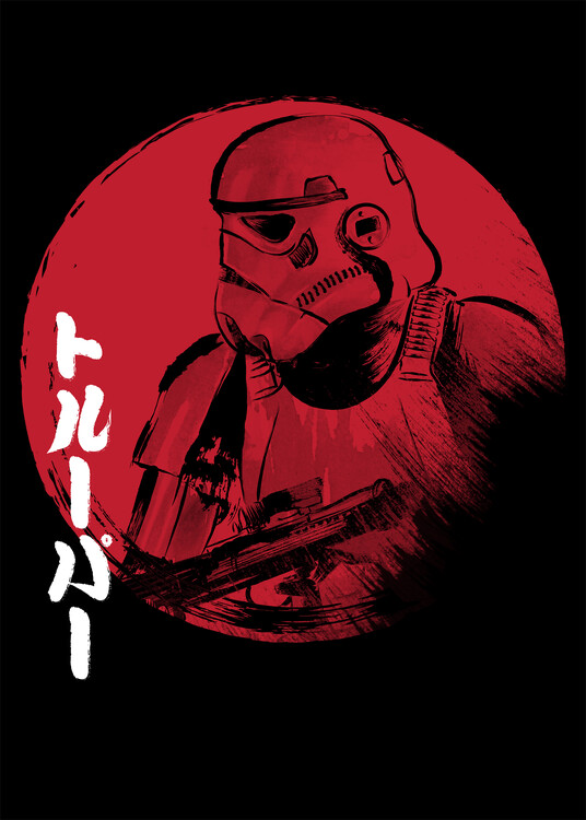 Obraz na plátne Red sun trooper