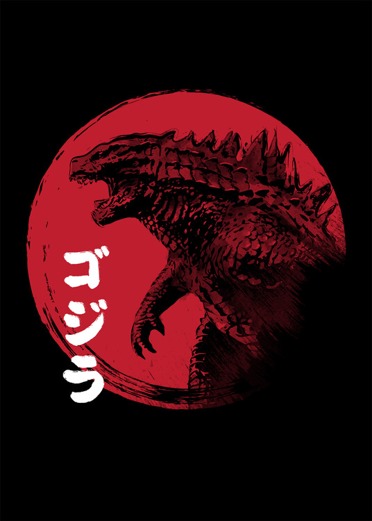 Poster Red sun Kaiju