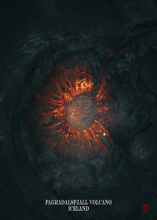 Poster Fagradalsfjall Volcano