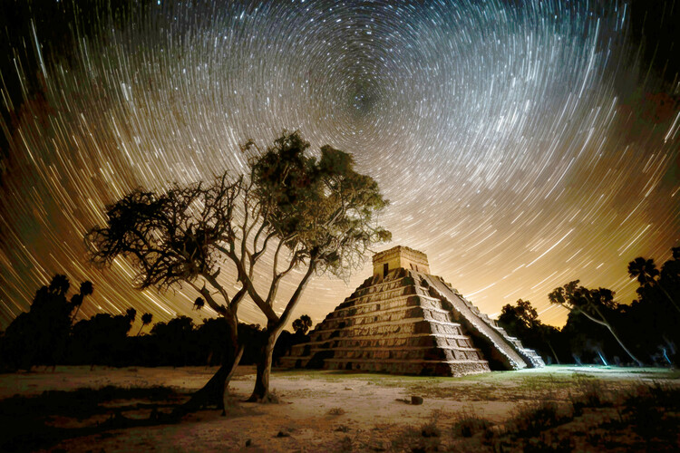 Poster Chichen Itza Kukulcan Pyramid Castillo Mayan Yucatan Mexico