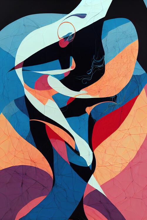 Poster Colorful abstract modern art