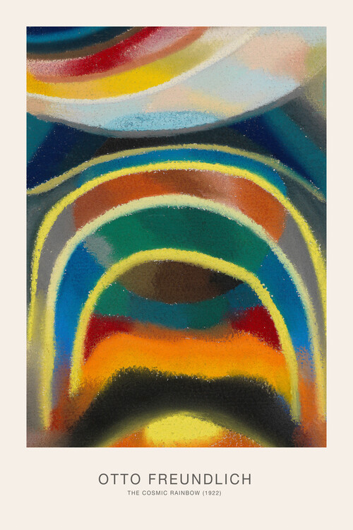 Canvas Print The Cosmic Rainbow (Abstract Painting) - Otto Freundlich