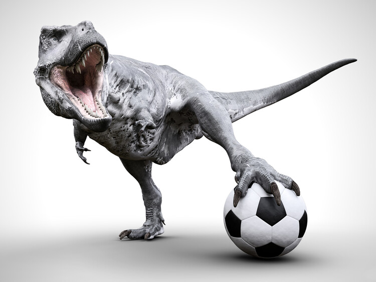 Poster Custom Soccer Poster, trex Soccer Art, Soccer Ball Print