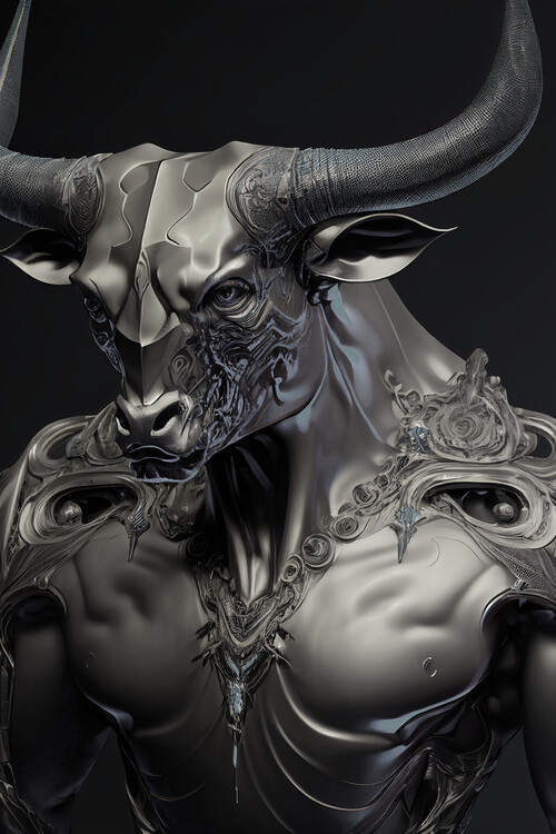 Plakat Bull head