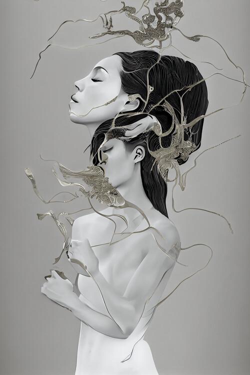 Plakat Abstract female art