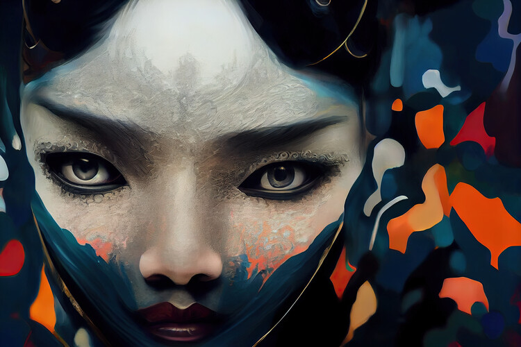 Plakat Abstract female portrait