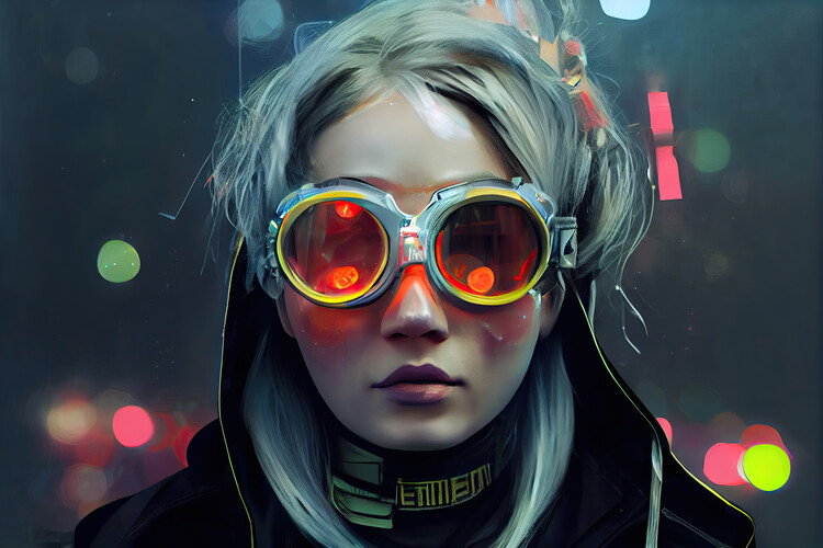 Plakat Futuristic girl