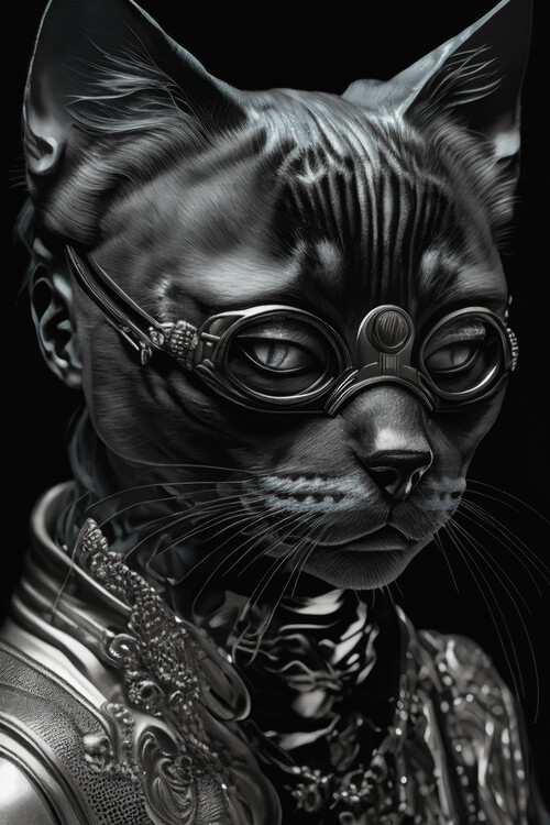 Plakat Cat wearing glasses