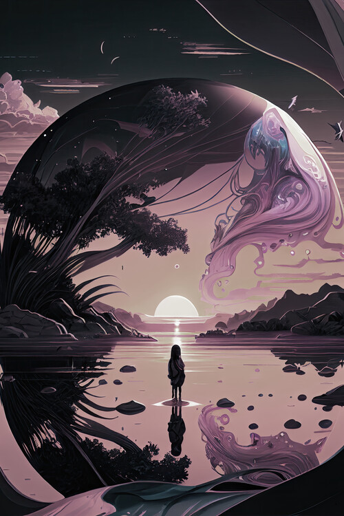 Plakat Fantasy sunset