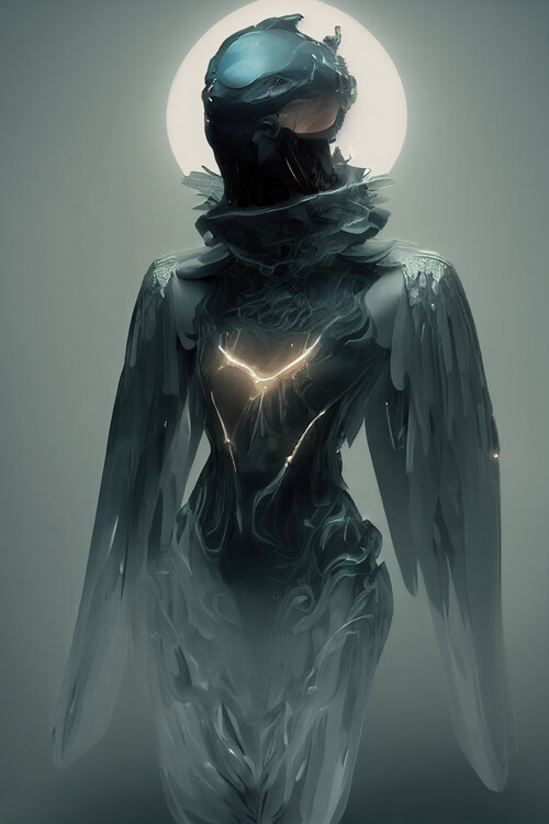 Poster Futuristic angel