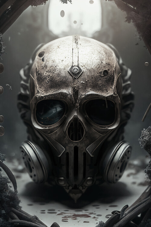 Плакат Skull underwater