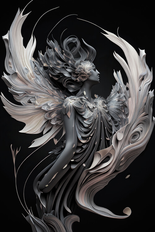 Poster Woman with wings