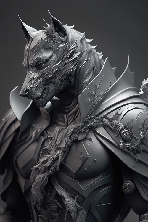 Plakat Wolf knight