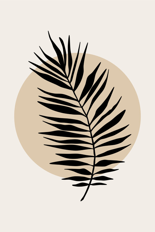 Poster Palm Leaf & Sun Poster