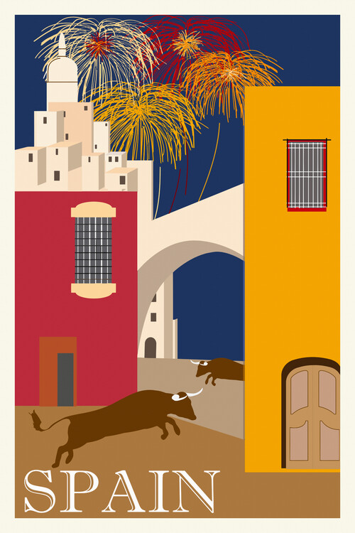 Poster Vintage Travel Poster (Spain)