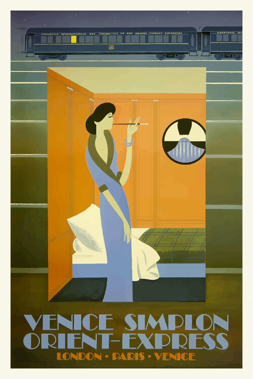 Αφίσα Vintage Travel Poster (Venice / Orient Express)