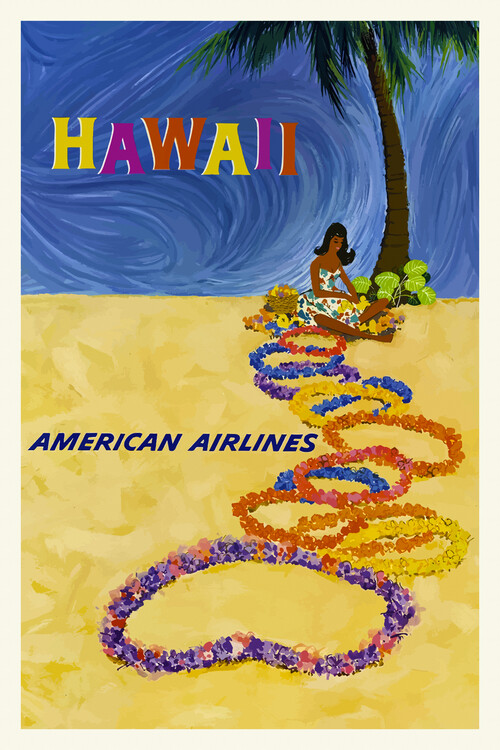 Poster Vintage Travel Poster (Hawaii)