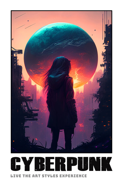 Poster CYBERPUNK Style | Futuristic Dystopian World | Cyberpunk #3