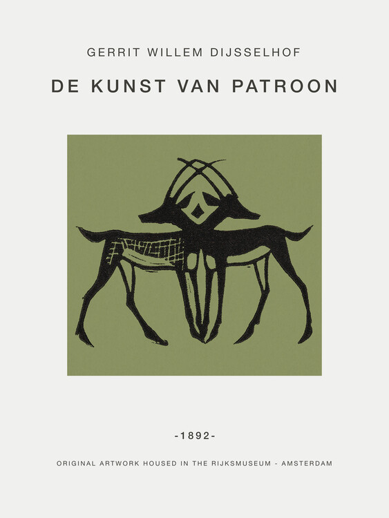 Plakat Two Antelope (Exhibition) - Gerrit Willem Dijsselhof
