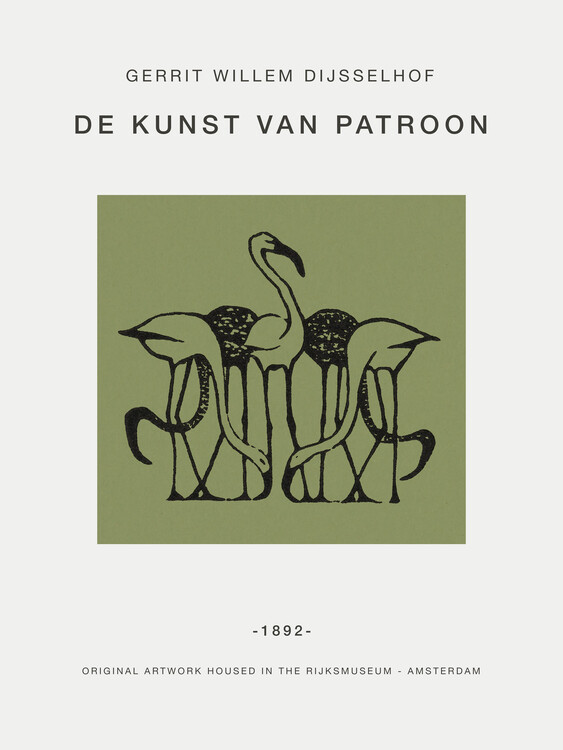 Poster Five Flamingos (Exhibition) - Gerrit Willem Dijsselhof