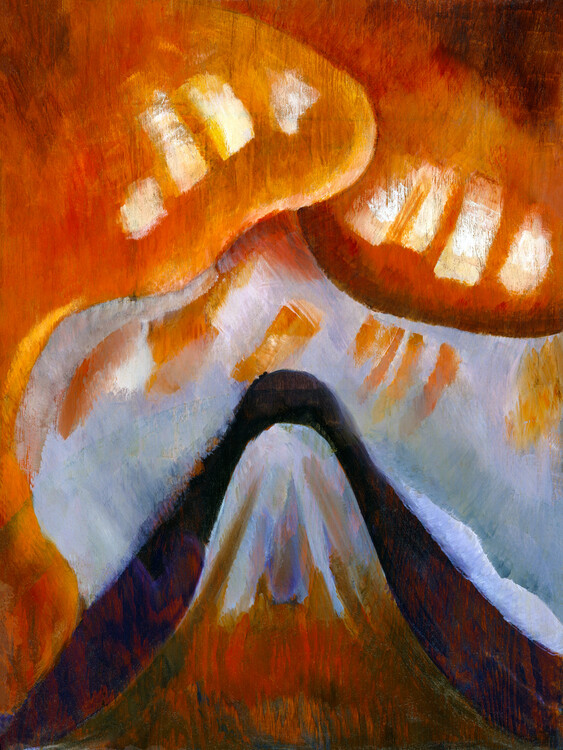 Poster Mountain & Sky (Abstract Painting) - Arthur Dove