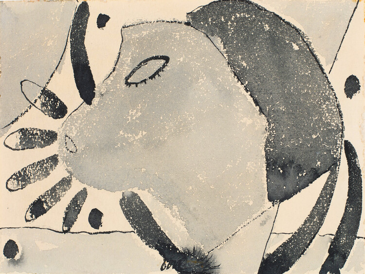 Poster There Was a Cat Somewhere (Abstract Painting) - Arthur Dove