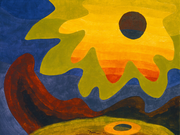 Poster The Sun (Abstract Painting) - Arthur Dove