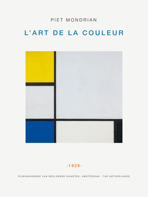 Poster The Art of Colour Exhibition V1 (Bauhaus) - Piet Mondrian
