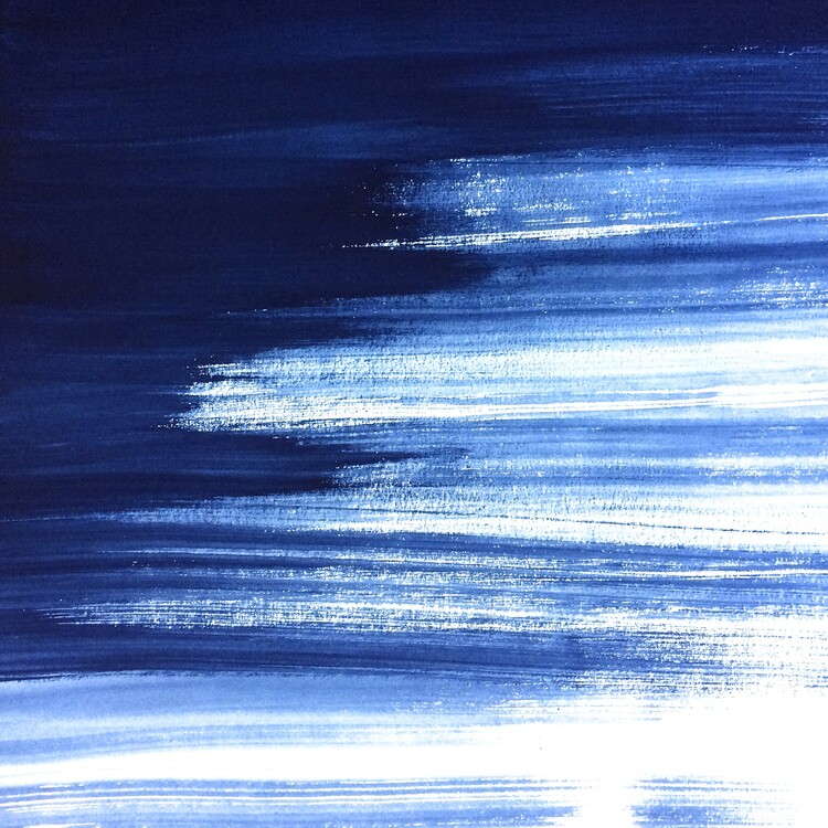 Poster Indigo brush