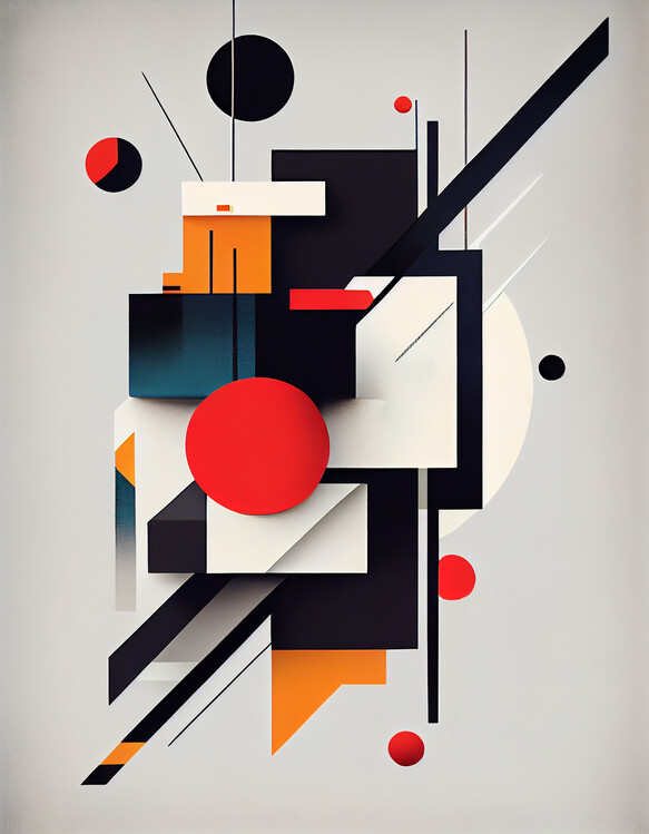 Poster Abstract Suprematism 1.