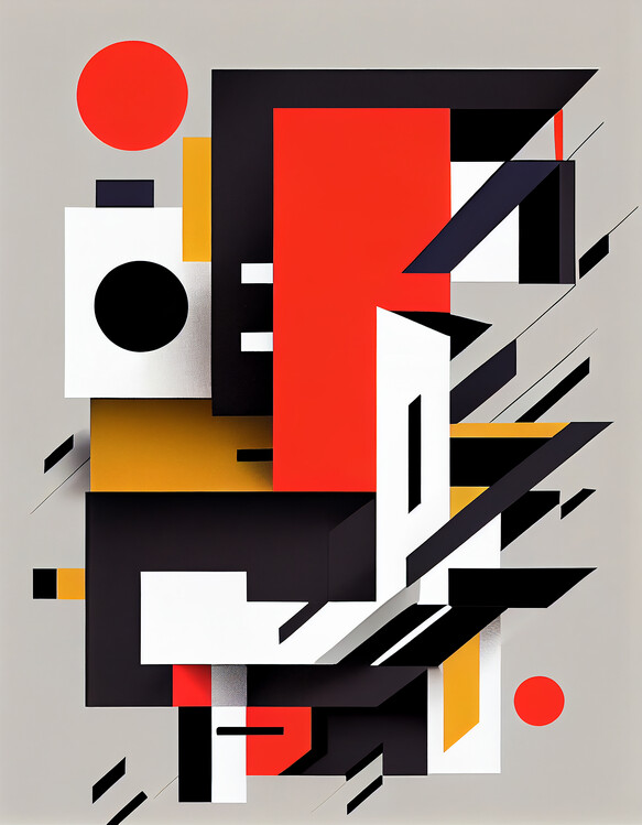Poster Abstract Suprematism 2.