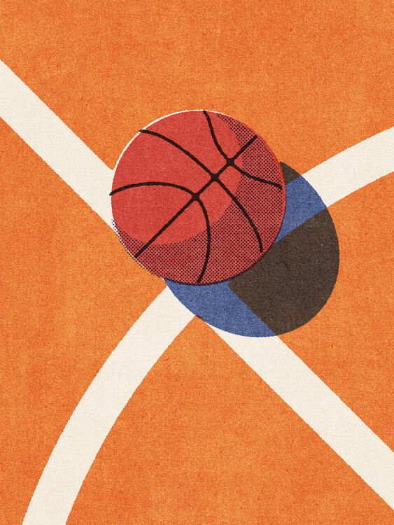 Poster BALLS / Basketball - indoor