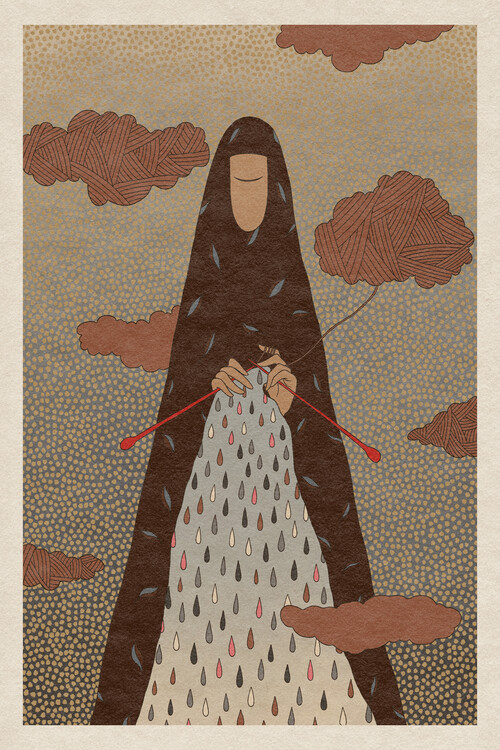 Plakát Pink Priest - Knitting Rain