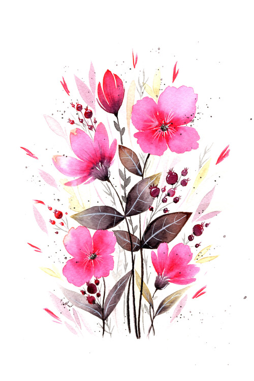 Plagát Esther Meinl - Delicate Flowers of Summer