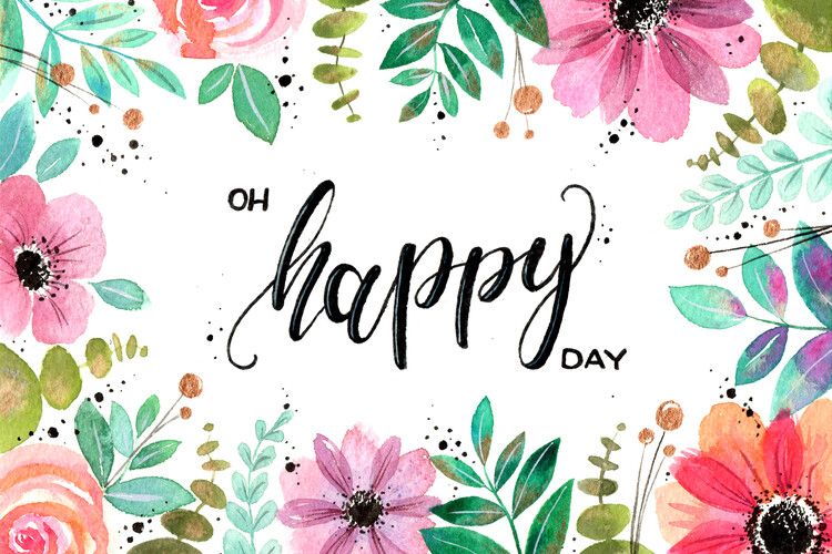 Poster Esther Meinl - Oh happy Day