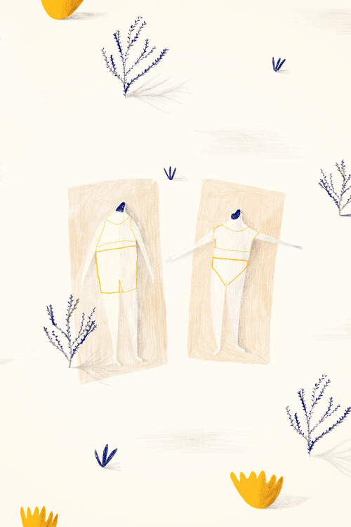 Poster Trude is Krude - Sunbathing