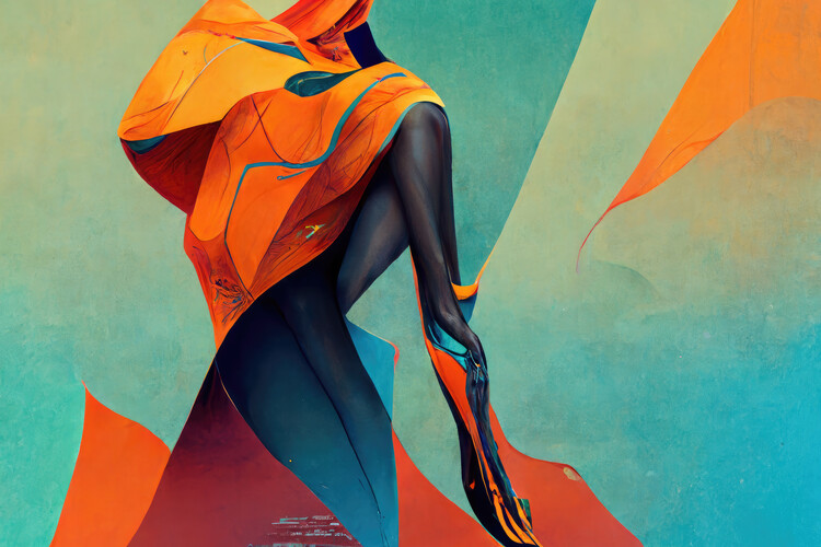 Plakat Colorful geometric abstraction