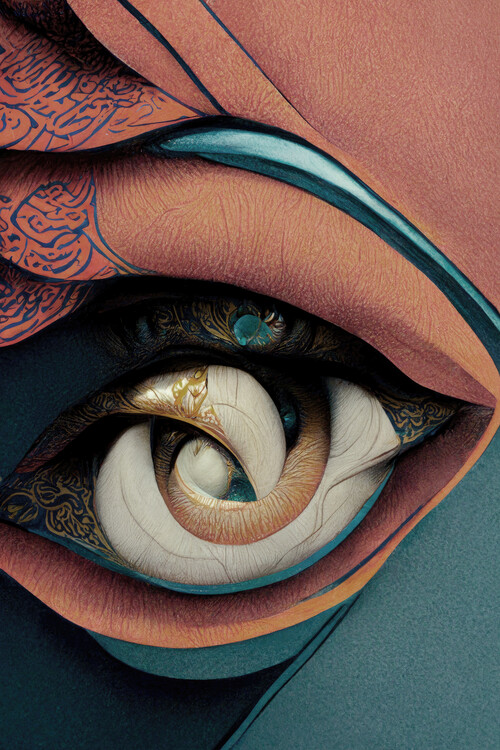 Plakat Futuristic eye