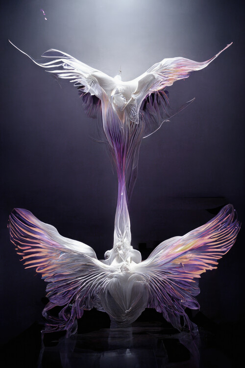 Póster Futuristic violet