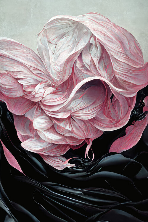 Póster Pink and black